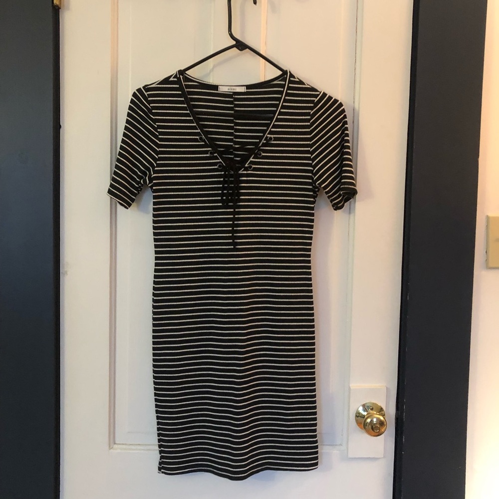 Stripped dress.